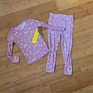 Charming Kids Pajama Set in Lavender Ice Cream Print